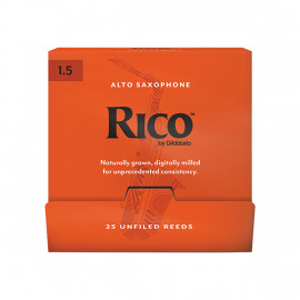 RJA0115-B25 Rico Трости для саксофона альт, размер 1.5, 25шт в индивидуальной упаковке, Rico - RJA0115-B25 Rico Трости для саксофона альт, размер 1.5, 25шт в индивидуальной упаковке, Rico