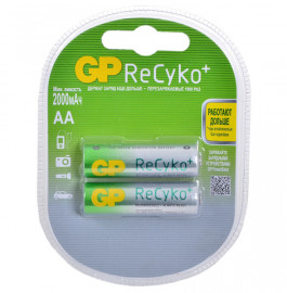 GP210AAHCB-UC2 ReCyko Аккумуляторный элемент питания АА, Ni-MH, 2000, 2шт, GP - GP210AAHCB-UC2 ReCyko Аккумуляторный элемент питания АА, Ni-MH, 2000, 2шт, GP