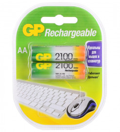 GP210AAHC-2DECRC2 Аккумуляторный элемент питания АА, Ni-MH, 2100, 2шт, GP - GP210AAHC-2DECRC2 Аккумуляторный элемент питания АА, Ni-MH, 2100, 2шт, GP