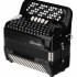 GH5120H-3-BLACK Кнопочный аккордеон 72/120/5+3, черный, Gelander - GH5120H-3-BLACK Кнопочный аккордеон 72/120/5+3, черный, Gelander
