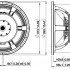 WAF154.01 Динамик 15", 2000Вт, 8 Ом, Lavoce - WAF154.01 Динамик 15", 2000Вт, 8 Ом, Lavoce