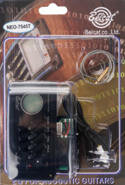 NEO-7545T Звукосниматель NEO с 4-ех полосным эквалайзером, с тюнером, врезной, Belcat - NEO-7545T Звукосниматель NEO с 4-ех полосным эквалайзером, с тюнером, врезной, Belcat