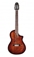 Hispania-Satin-Cognac Классическая гитара со звукоснимателем, коньяк, Martinez