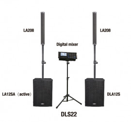 DLS22 Комплект акустических систем, сабвуфер, микшер, Soundking - DLS22 Комплект акустических систем, сабвуфер, микшер, Soundking