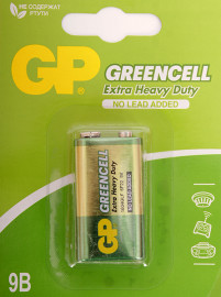 GP1604G(6F22)-B Элемент питания GP "КРОНА" солевой [1] - GP1604G(6F22)-B Элемент питания GP "КРОНА" солевой [1]