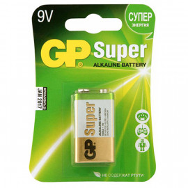 GP1604AU-5CR1 Ultra Элемент питания «Крона» алкалиновый, GP - GP1604AU-5CR1 Ultra Элемент питания «Крона» алкалиновый, GP