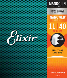11525 NANOWEB Комплект струн для мандолины, Medium, 11-40, Elixir - 11525 NANOWEB Комплект струн для мандолины, Medium, 11-40, Elixir
