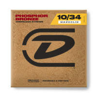 DMP1034 Комплект струн для мандолины, фосф.бронза, Light, 10-34, Dunlop