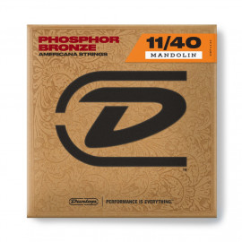 DMP1140 Комплект струн для мандолины, фосф.бронза, Medium, 11-40, Dunlop - DMP1140 Комплект струн для мандолины, фосф.бронза, Medium, 11-40, Dunlop