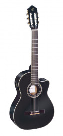 RCE141BK Family Series Pro Классическая гитара со звукоснимателем, размер 4/4, черная, Ortega - RCE141BK Family Series Pro Классическая гитара со звукоснимателем, размер 4/4, черная, Ortega