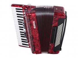 JH2006-RED Аккордеон 37/80/7/2, красный, с футляром, Aurus - JH2006-RED Аккордеон 37/80/7/2, красный, с футляром, Aurus