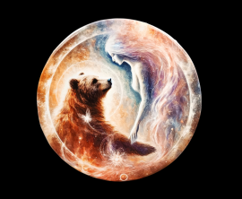 Бубен Shamanic Индонезия 50х50 с рисунком - Бубен Shamanic Индонезия 50х50 с рисунком