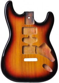 SST-10BOP-3TS Корпус электрогитары, павловния, санберст, Sunsmile - SST-10BOP-3TS Корпус электрогитары, павловния, санберст, Sunsmile