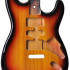 SST-10BOP-3TS Корпус электрогитары, павловния, санберст, Sunsmile - SST-10BOP-3TS Корпус электрогитары, павловния, санберст, Sunsmile