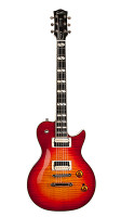042609 Summit Classic Supreme LTD Cherry Burst Flame Электрогитара, с чехлом, Godin