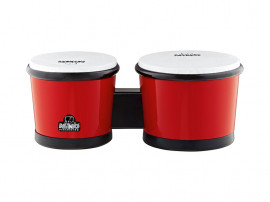 NINO17R-BK Бонго 6,5" х 7,5", пластик АБС, красный, Nino Percussion - NINO17R-BK Бонго 6,5" х 7,5", пластик АБС, красный, Nino Percussion