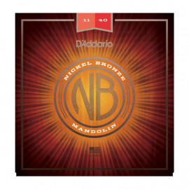 NBM1140 Nickel Bronze Комплект струн для мандолины, фосфорная бронза, Medium, 11-40, D'Addario - NBM1140 Nickel Bronze Комплект струн для мандолины, фосфорная бронза, Medium, 11-40, D'Addario