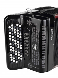 JH5120-BLACK Аккордеон кнопочный 70/120/7/2, черный, с футляром, Aurus - JH5120-BLACK Аккордеон кнопочный 70/120/7/2, черный, с футляром, Aurus