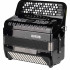 JH5120-BLACK Аккордеон кнопочный 70/120/7/2, черный, с футляром, Aurus - JH5120-BLACK Аккордеон кнопочный 70/120/7/2, черный, с футляром, Aurus