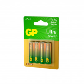 GP15AUA21-2CRSBC4 Ultra Alkaline G-TECH Элемент питания АА, алкалиновый, 4 шт, GP - GP15AUA21-2CRSBC4 Ultra Alkaline G-TECH Элемент питания АА, алкалиновый, 4 шт, GP