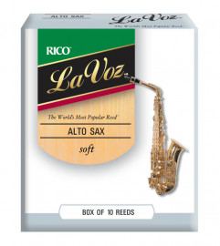 RJC10SF La Voz Трости для саксофона альт, мягкие (Soft), 10шт, Rico - RJC10SF La Voz Трости для саксофона альт, мягкие (Soft), 10шт, Rico