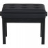 HY-P410-SATIN-BLACK Банкетка, матовый черный, искусственная кожа, Rin - HY-P410-SATIN-BLACK Банкетка, матовый черный, искусственная кожа, Rin