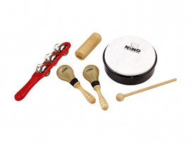 NINOSET1 Набор перкуссии, 5 предметов, в чехле, Nino Percussion - NINOSET1 Набор перкуссии, 5 предметов, в чехле, Nino Percussion
