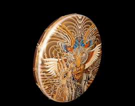 Бубен Shamanic Индонезия 60х60 с рисунком - Бубен Shamanic Индонезия 60х60 с рисунком
