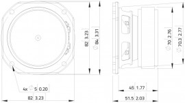 FSF030.70-8 Динамик 3", 60 Вт, 8 Ом, Lavoce - FSF030.70-8 Динамик 3", 60 Вт, 8 Ом, Lavoce