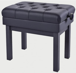 HY-TM58-SATIN-BLACK Банкетка, матовый черный, искусственная кожа, Rin - HY-TM58-SATIN-BLACK Банкетка, матовый черный, искусственная кожа, Rin