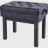 HY-TM58-SATIN-BLACK Банкетка, матовый черный, искусственная кожа, Rin - HY-TM58-SATIN-BLACK Банкетка, матовый черный, искусственная кожа, Rin