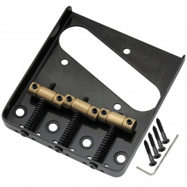 MX2610BK Бридж для Squier & Imported Tele, черный, Musiclily - MX2610BK Бридж для Squier & Imported Tele, черный, Musiclily