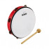 NINO24R Тамбурин 10", пластик, одни ряд бубенцов, Nino Percussion - NINO24R Тамбурин 10", пластик, одни ряд бубенцов, Nino Percussion