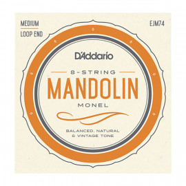 EJM74 Monel Комплект струн для мандолины, 11-40, монель-металл, D'Addario - EJM74 Monel Комплект струн для мандолины, 11-40, монель-металл, D'Addario