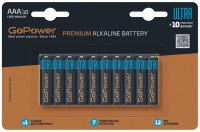 00-00026397 Ultra Элемент питания LR03 AAA Alkaline 1.5В, 10шт, GoPower