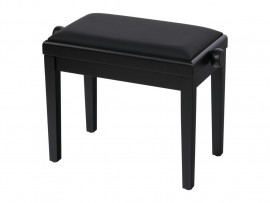 HY-PJ023-SATIN-BLACK Банкетка, черный/черный, искусственная кожа, Rin - HY-PJ023-SATIN-BLACK Банкетка, черный/черный, искусственная кожа, Rin