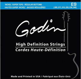 008971 E-9 Комплект струн для электрогитары, 9-46, Super Tops/Regular bottoms, Godin - 008971 E-9 Комплект струн для электрогитары, 9-46, Super Tops/Regular bottoms, Godin