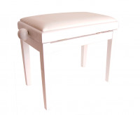 HY-PJ018B-GLOSS-WHITE Банкетка, вельвет, белый/белый, Rin