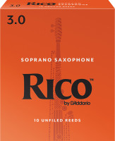 RIA1030 Rico Трости для саксофона сопрано, размер 3.0, 10шт, Rico