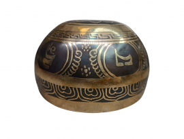 Кованая поющая чаша Etching Carving ( 13,5 см, нота: Фа, 349 Гц ) - Кованая поющая чаша Etching Carving ( 13,5 см, нота: Фа, 349 Гц )