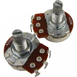 M595-2 Потенциометр тона A250K (лог), 2шт, Musiclily - M595-2 Потенциометр тона A250K (лог), 2шт, Musiclily