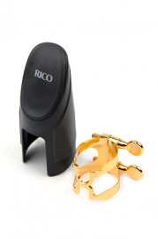 HCL1G H-Ligature Лигатура с колпачком для кларнета Bb, позолоченная, Rico - HCL1G H-Ligature Лигатура с колпачком для кларнета Bb, позолоченная, Rico