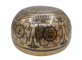 Кованая поющая чаша Bhutanese Luxury ( 18 см, нота: Ля # , 233 Гц ) - Кованая поющая чаша Bhutanese Luxury ( 18 см, нота: Ля # , 233 Гц )