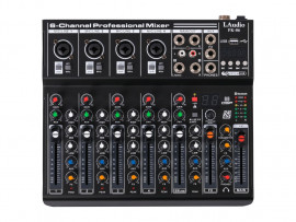 FK-06 Микшерный пульт, 6 каналов, серия PRO, LAudio - FK-06 Микшерный пульт, 6 каналов, серия PRO, LAudio