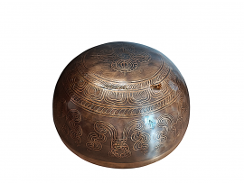 Кованая поющая чаша Buddha antique ( 20 см, нота: Фа #, 185 Гц ) - Кованая поющая чаша Buddha antique ( 20 см, нота: Фа #, 185 Гц )
