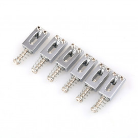 MX0884CR-6 Комплект седел для электрогитары (6шт), хром, Musiclily - MX0884CR-6 Комплект седел для электрогитары (6шт), хром, Musiclily