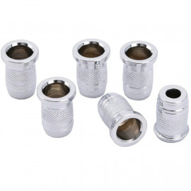 MX2213CR-6 Втулка для крепления струн сквозь корпус, хром, 6шт, Musiclily - MX2213CR-6 Втулка для крепления струн сквозь корпус, хром, 6шт, Musiclily