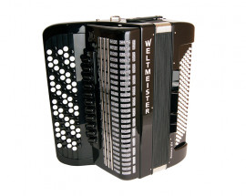 Romance874-IV-120/87-BKIS Romance 874 Аккордеон кнопочный 87/120/IV/11/5, черный, Weltmeister - Romance874-IV-120/87-BKIS Romance 874 Аккордеон кнопочный 87/120/IV/11/5, черный, Weltmeister