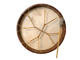 Бубен Shamanic Индонезия 50х50 с рисунком  - Бубен Shamanic Индонезия 50х50 с рисунком 