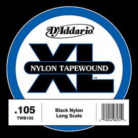 TWB105 Tapewound Отдельная струна для бас-гитары, нейлоновая оплетка, 105, D'Addario - TWB105 Tapewound Отдельная струна для бас-гитары, нейлоновая оплетка, 105, D'Addario